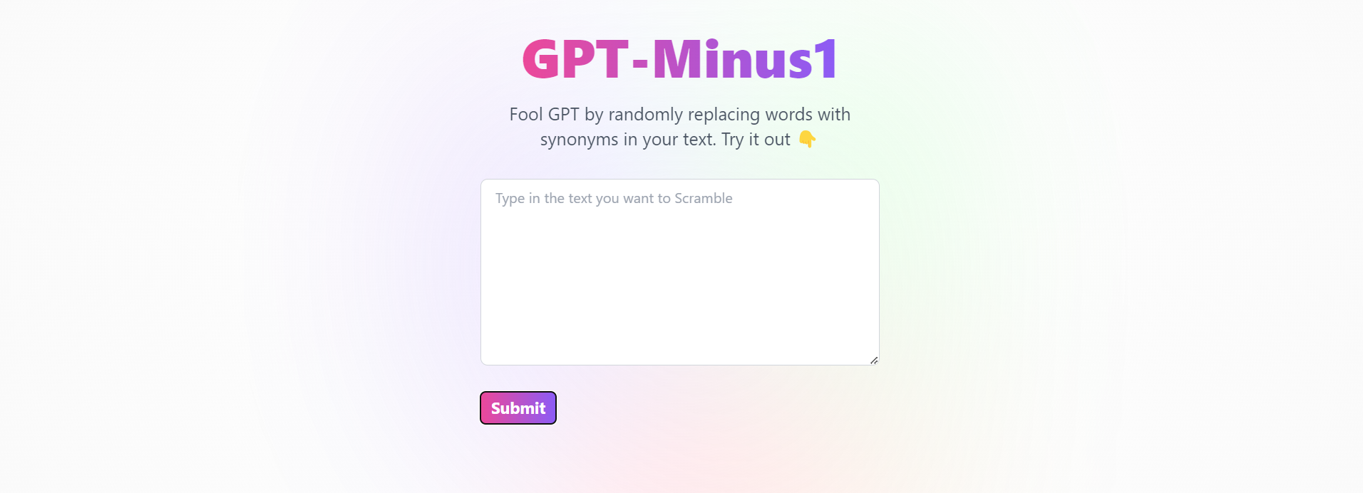 GPT – Minus1