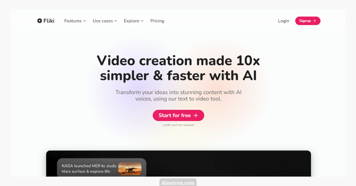 Fliki AI:Turn Your Words into Videos