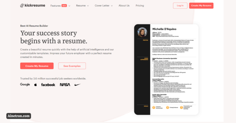Kickresume - AI-Powered Resume Builder