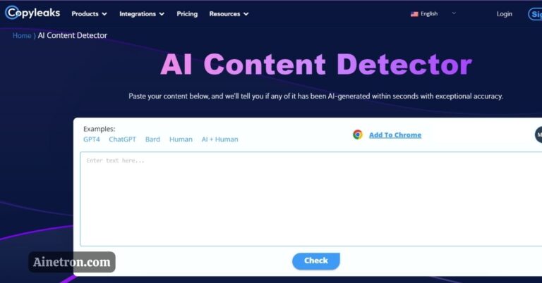 copyleaks ai detector tool