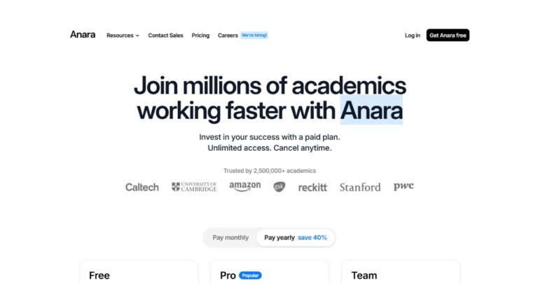 Anara Your AI Researching Tool