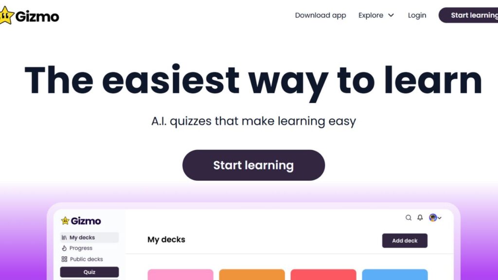 Gizmo AI: Turns Your Notes in Quizzes and Flashcards