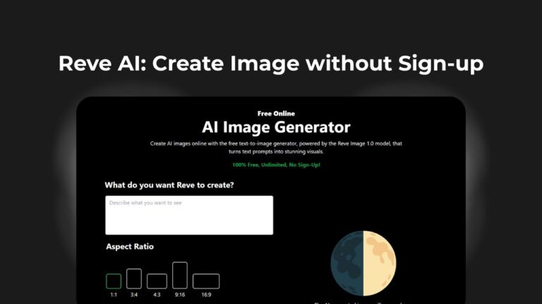 Reve AI Create Image without Sign-up